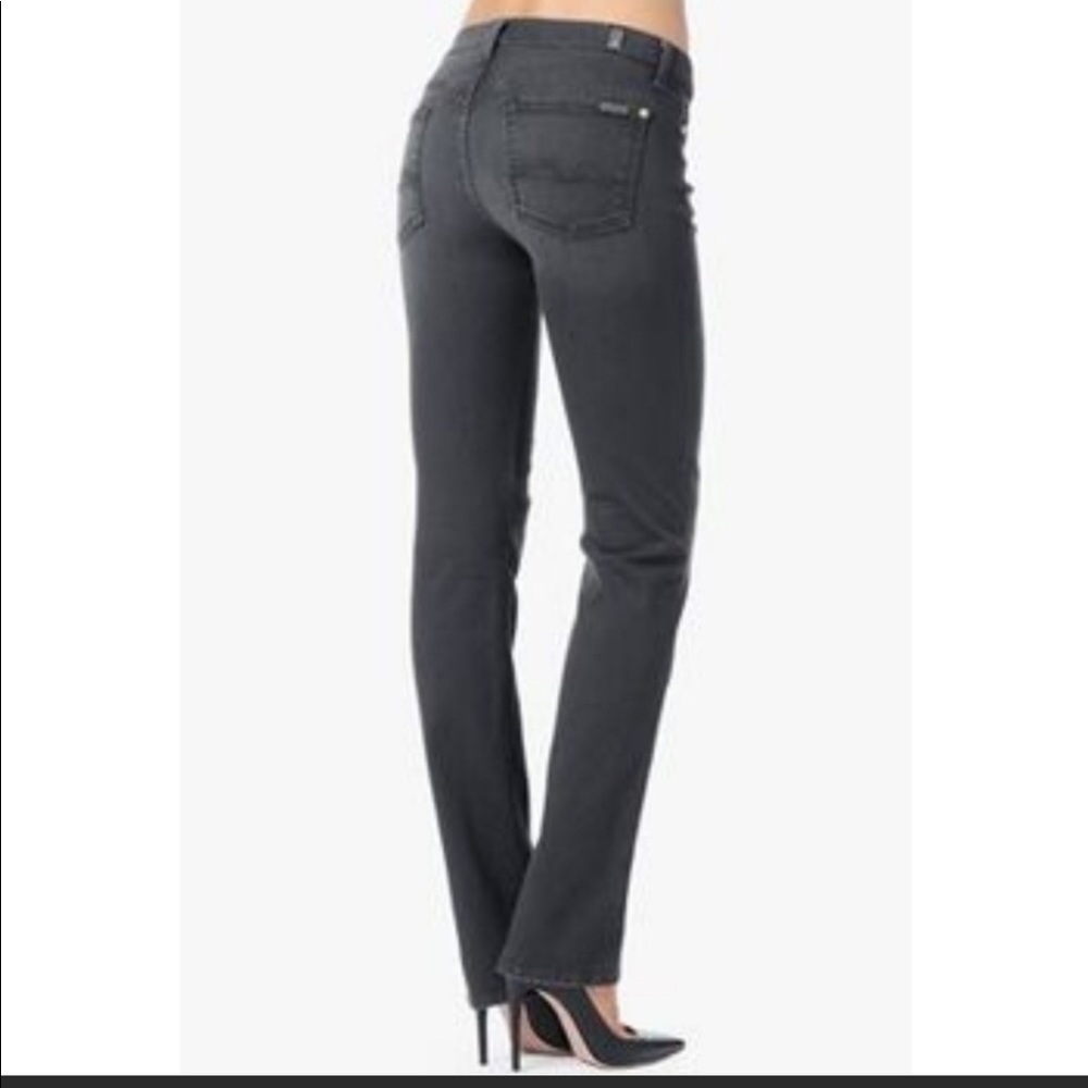 7 For all mankind Straight Leg Grey Jeans